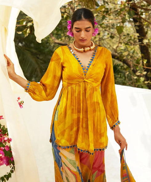 Mustard Pant Set